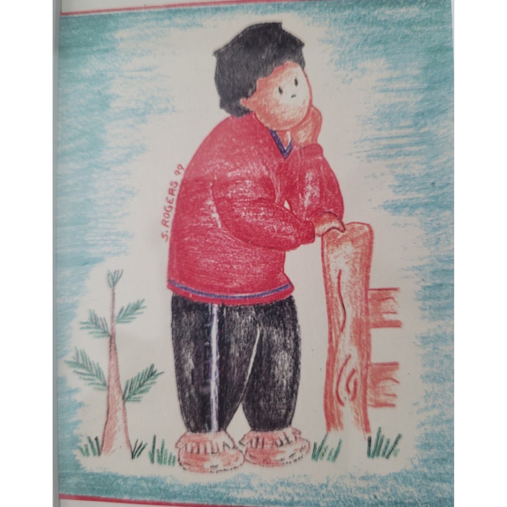 3 Small Color Pencil Artworks From the St. Labre Indian School, In Nice Frames